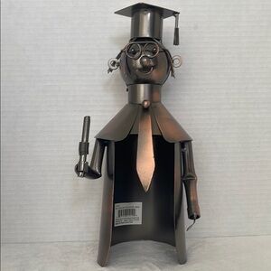 Metallic Graduate wine cover Sculpture
